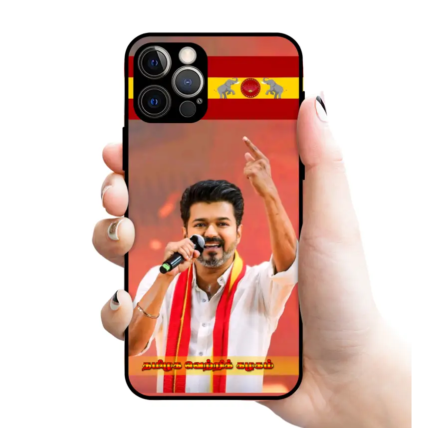 TVK VIJAY GLOSSY MOBILE COVERS