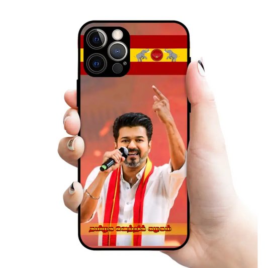 TVK VIJAY MOBILE COVERS- GLOSSY RUBBER CASE 3118 - Glossy metal covers