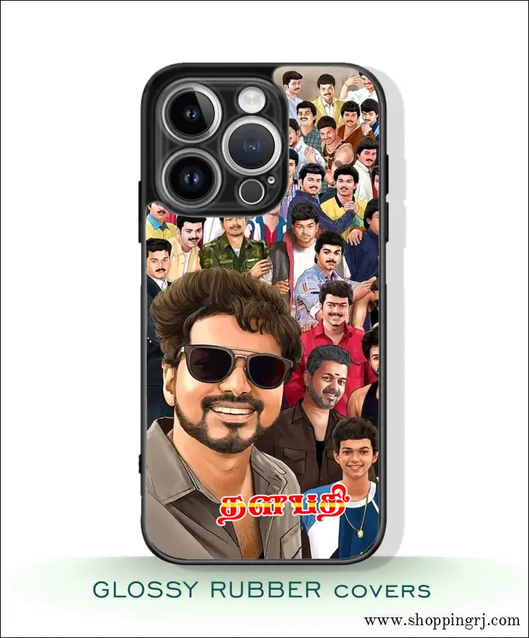 TVK Vijay mobile covers glossy Rubber RJ3316