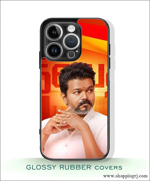 TVK Vijay mobile covers glossy Rubber RJ3489 - Mobile covers