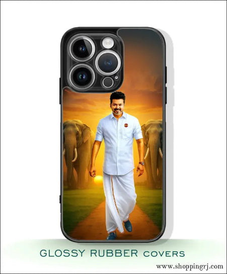 TVK Vijay mobile covers glossy Rubber RJ3515