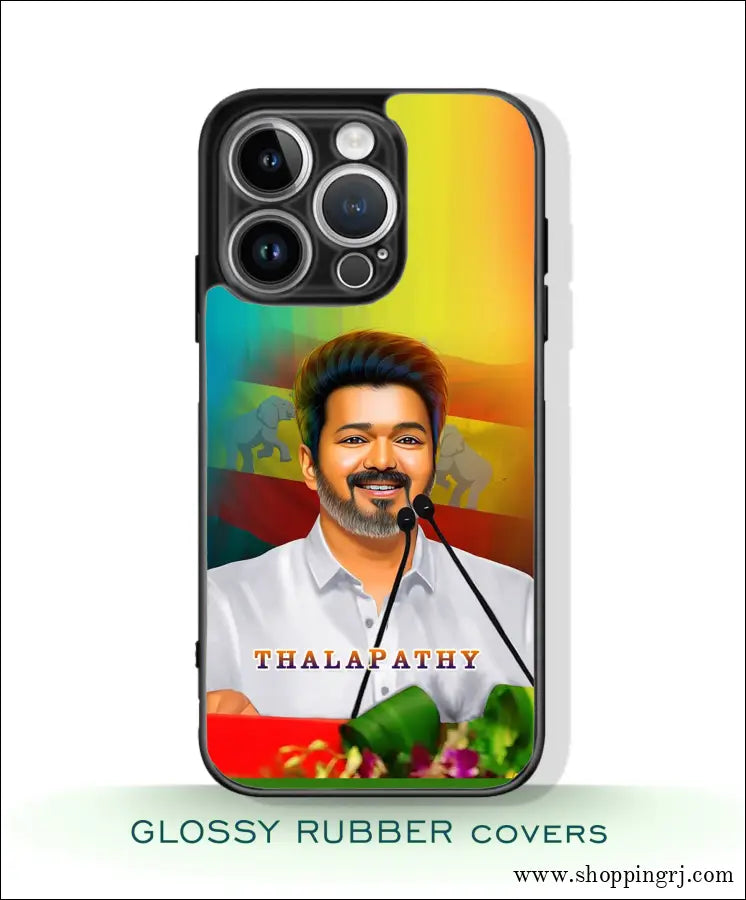 TVK Vijay mobile covers glossy Rubber RJ3517