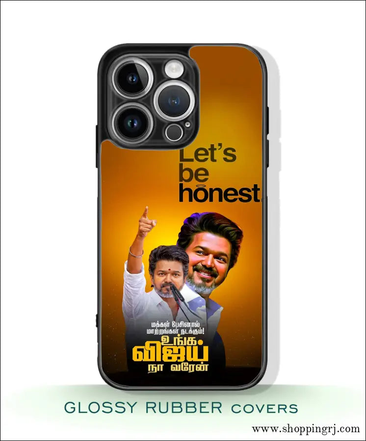 TVK Vijay mobile covers glossy Rubber RJ3523