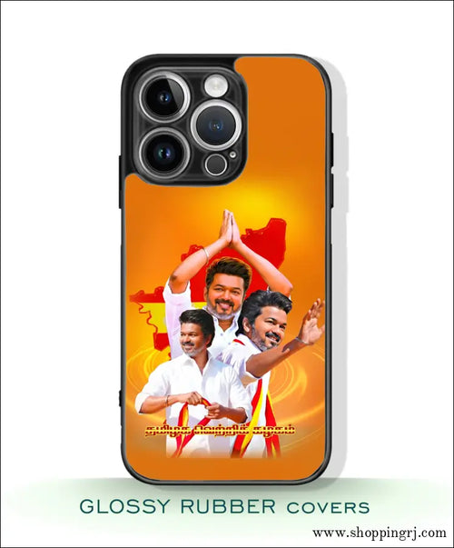 TVK Vijay mobile covers glossy Rubber RJ3524 - Mobile covers