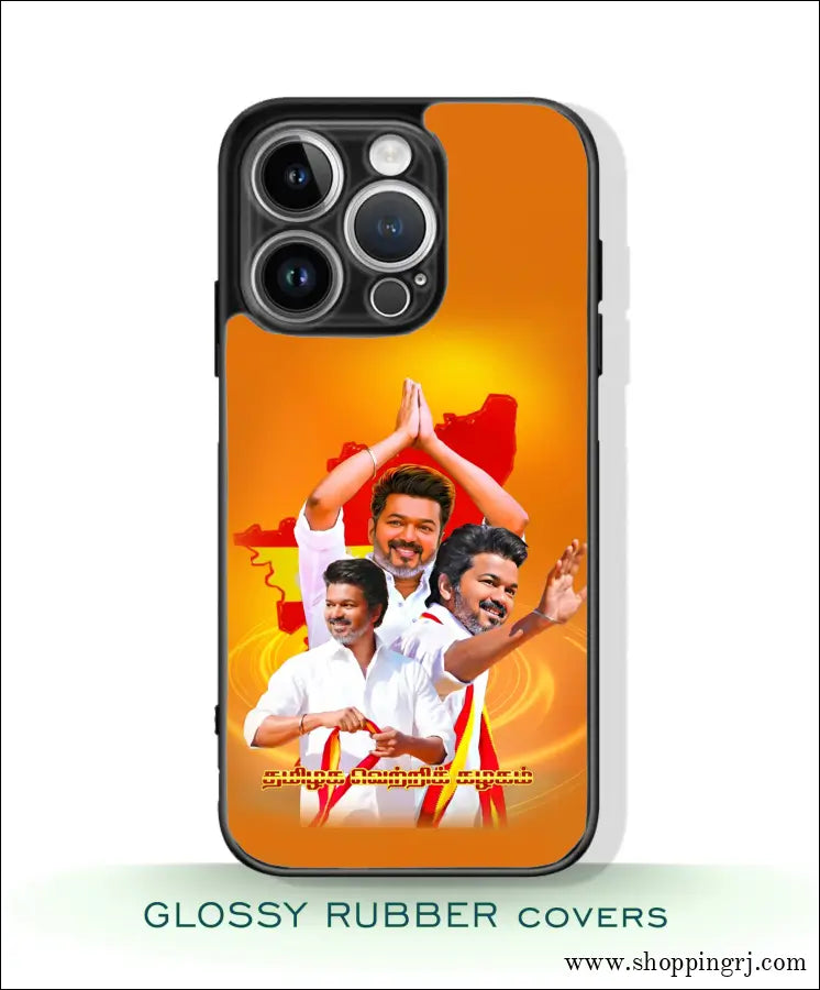 TVK Vijay mobile covers glossy Rubber RJ3524