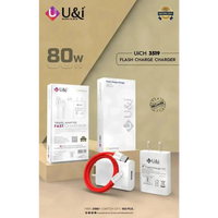 U&i 80w 3519 Flash Charge Charger | 80W Travel Adapter - charger - 80w chargermobile chargercharger