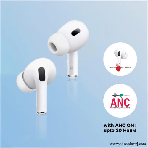 Unix Airbuds Z2 Bloom – ANC True Wireless Earbuds with 40Hr Playtime - White - Earbuds