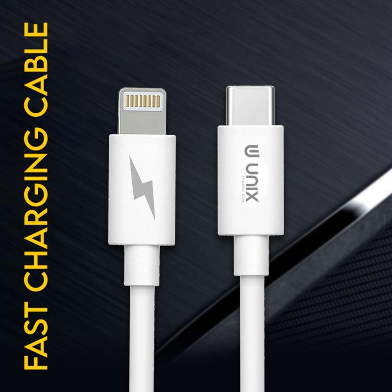 Unix UX-PD29 Fast Charging Data Cable Type-C to Lightning