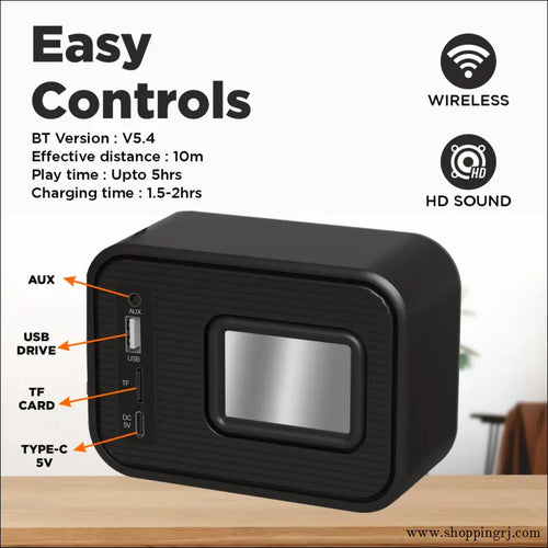 Unix XB-U44 Skon 7W Wireless Stereo Speaker with TF Card USB & Type-C Charging - Bluetooth speaker