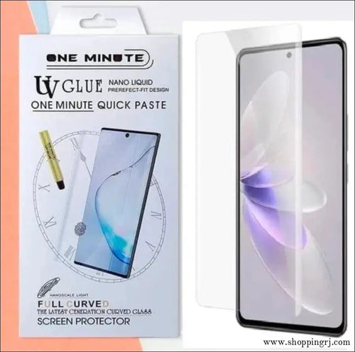 VIVO Curved type UV Tempered Glass - UV tempered glass - Curved glassRJ mobiles and accessories ThoothukudiFull glass