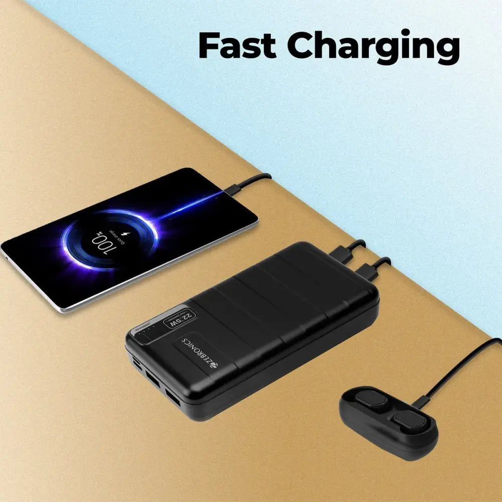 Zeb - MW52 Power bank 20000mah , 22.5w fast charging support - Power bank - 20000 mahRJ mobiles and accessories Thoothukudipower bank