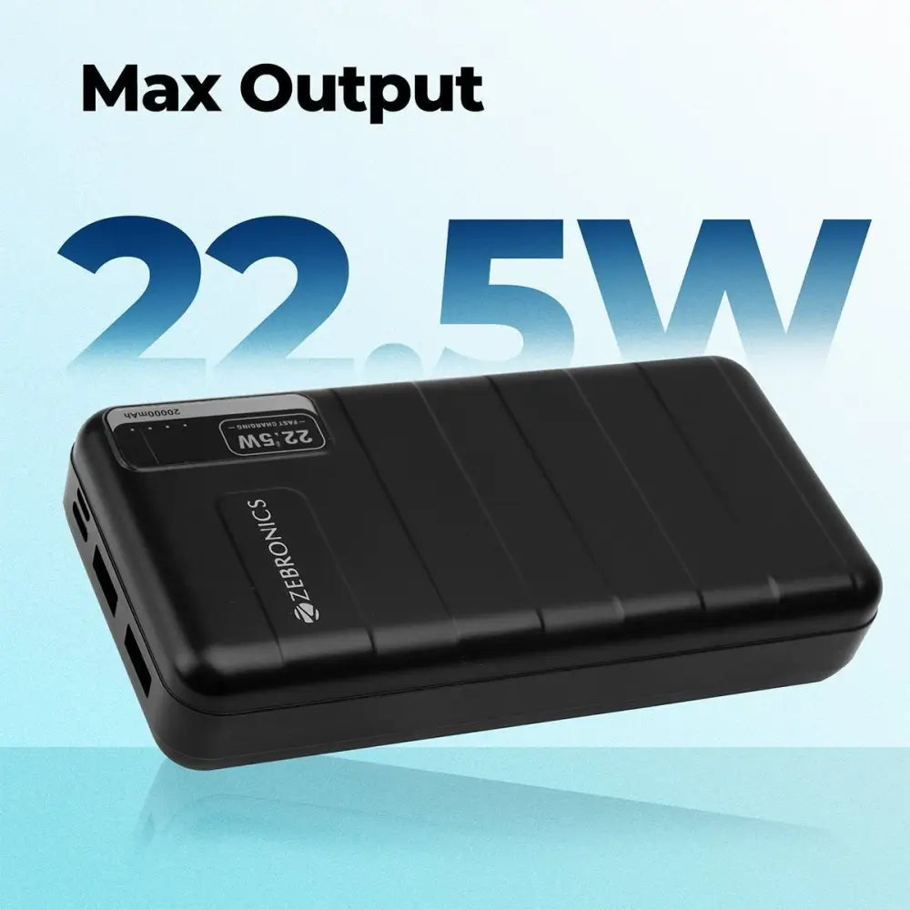 Zeb-MW52 Power bank 20000mah , 22.5w fast charging support