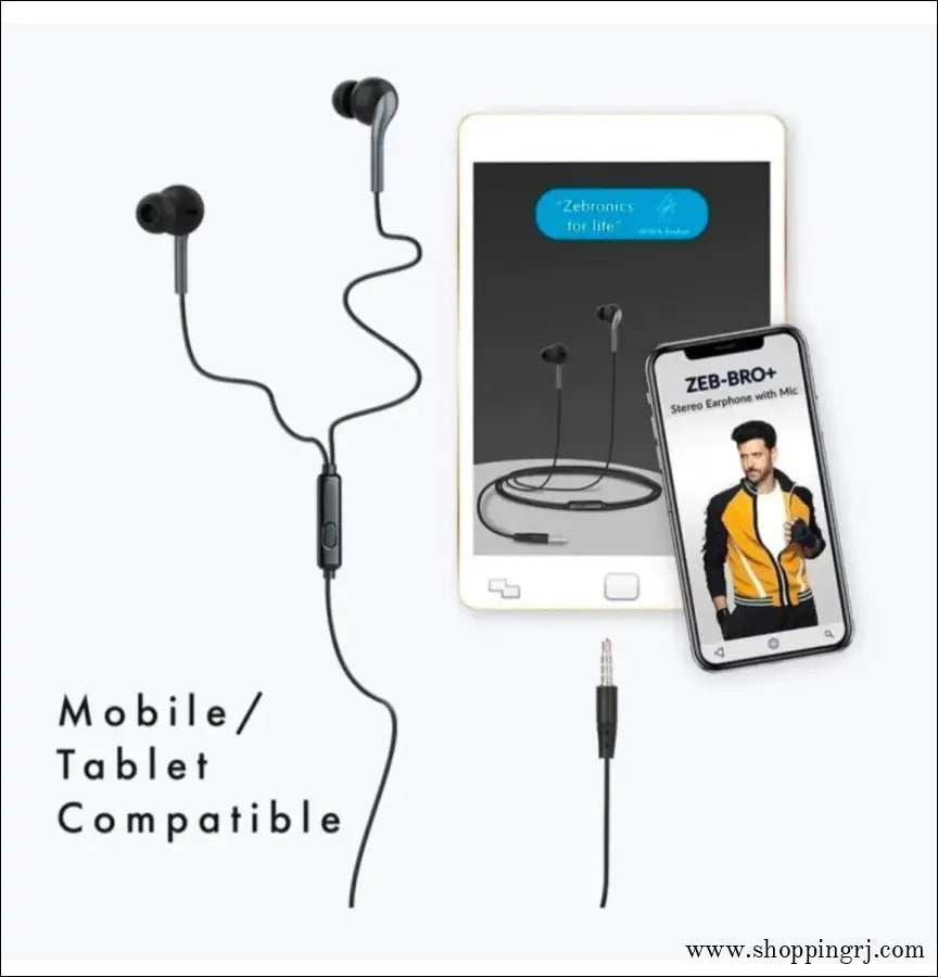Zebronics bro Plus earphone - Earphone - earphonezebronics brandRJ mobiles and accessories Thoothukudi